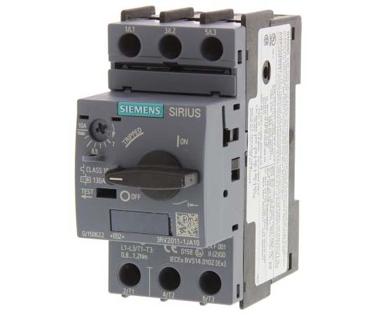 Siemens モータプロテクタ 3RV2011-1JA10 販売単位：1個 18,617円