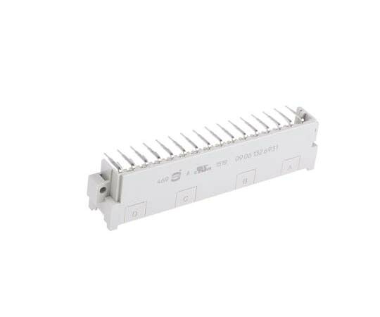 Harting DIN41612コネクタ オス 32極 3列 2.54 mm 5.08 mm ピッチ 1箱（20個入） 09061326931 販売単位：1箱(20個入) 18,144円