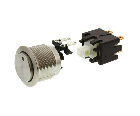 Schurter 押しボタンスイッチ 12 A @ 250 V ac ラッチ パネルマウント 青 双極双投（DPDT） 22mm 1箱（10個入） 1241.6833.1124000 販売単位：1箱(10個入)