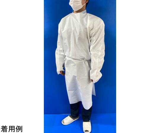 船橋 使い捨て長袖不織布ガウン（40枚入り） III-D-a 販売単位：1箱(10枚×4小箱入)