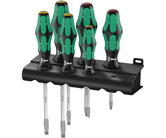 Wera 6本組ドライバーセット（プラス・マイナス） 007680 販売単位：1セット(6点入) 11,768円