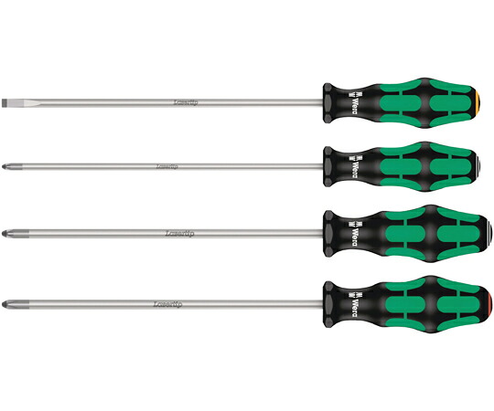 Wera ロングドライバーセット（+ PZ -）4本組 347736 販売単位：1セット(4点入)