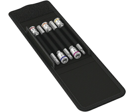 Wera 差込角1/4SQ ヘックスプラスロングビットソケット 5個入 003345 販売単位:1セット(5点入)