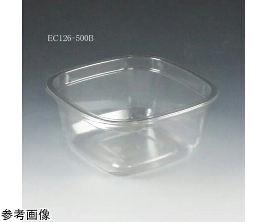 木鼠容器に並べる 澄み切った優勝杯 バイオ EC126-500B（BC）1容れもの（50個×12書き割り入） J16T331 売りわたすユニット：1容れもの(50個×12書き割り入)