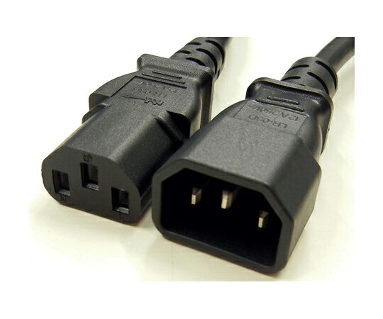 エイム電子 電源ケーブル C14/C13 12A-250V APW12-C14/C13-03D 販売単位：1本
