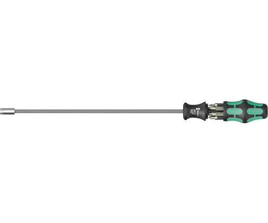 Wera ビット収納型ロングドライバー ビット6点付(+ - SQ HEX) 051032 販売単位:1セット
