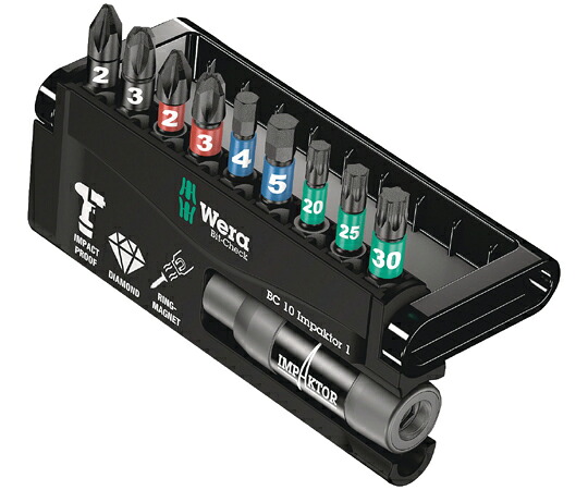 Wera 差しひびき用１番ウッドビット 10本組 057680 売りわたすユニット：1書き割り(10点入)