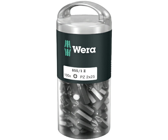 Wera ポジドライブドライバービット 大きさPZ2×25粍 100本 072444 売りわたすユニット：1本(100個入)
