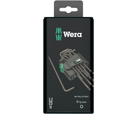 Wera ボールトルクスキーレンチ 9本組 073598 売りわたすユニット：1仕掛ける(9点入)