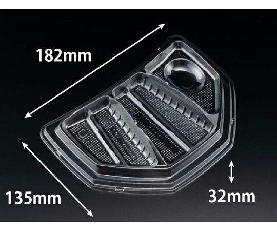 リスパック バイオ ハチメン 206 中皿 3S-1 1ケース（100個×12セット入） PBNE082 販売単位：1ケース(100個×12セット入)