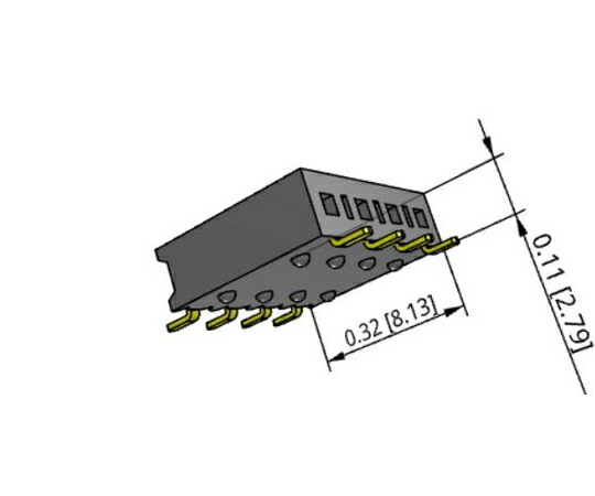 Samtec 基板接続用ソケット 4 極 2.54mm 1 列 表面実装 1セット（650個入） SSM-104-L-SH-TR 販売単位：1セット(650個入) 103,257円