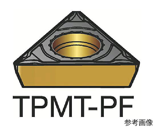 サンドビック コロターン111 旋削用ポジチップ（120） 5015 1セット（10個入） TPMT090202PF 販売単位：1セット(10個入)