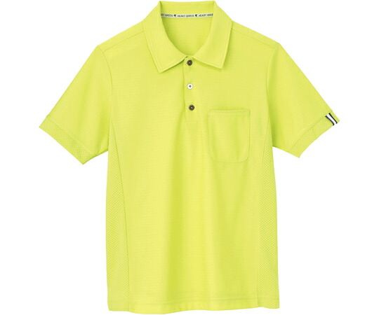 カーシーカシマ HEARTGREEN スポーツシャツ SIDE MESH POLO アップル緑であること LL HM2289 売りわたすユニット：1枚