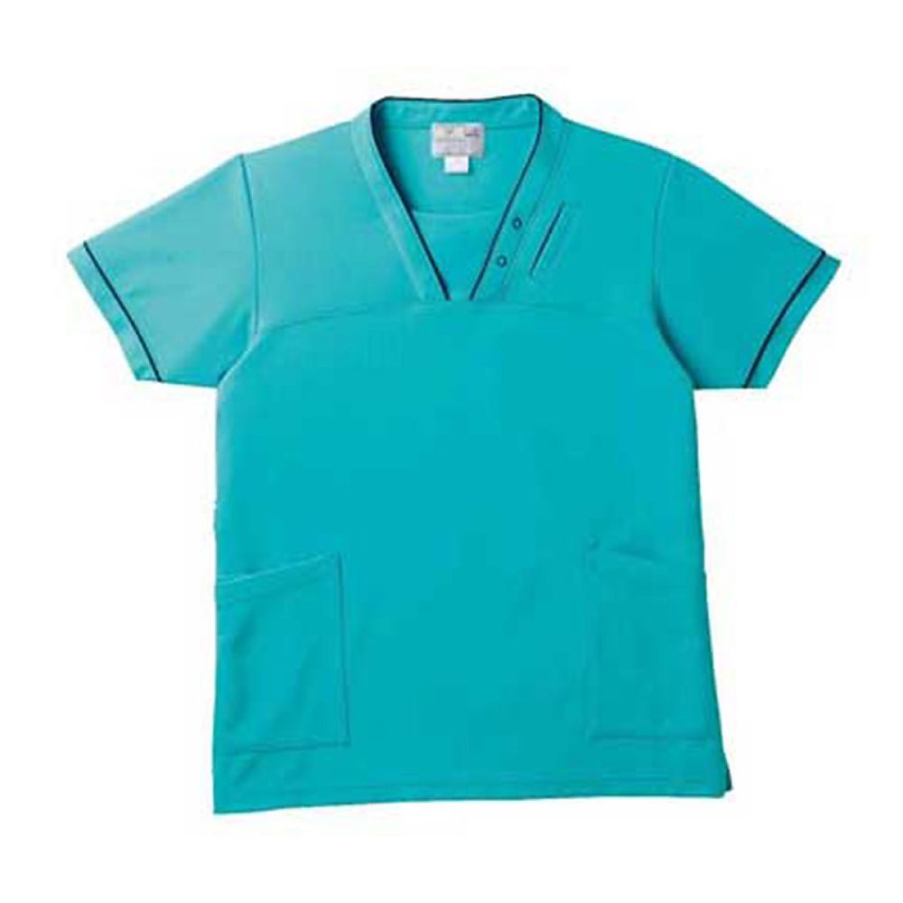 KIRAKU（トンボ） ケアスクラブ ターコイズブルー 4L（身丈82cm） CR152-45 4L 販売単位：1枚