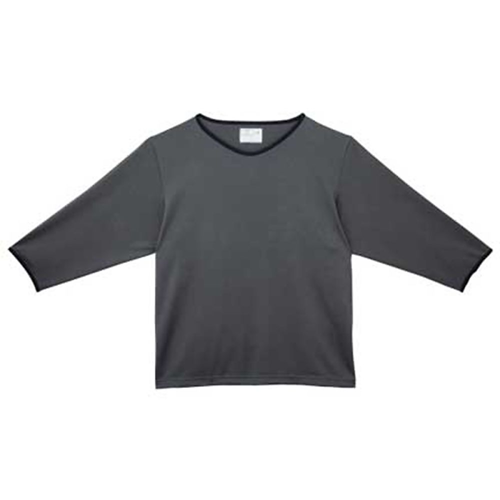 KIRAKU（トンボ） メンズ検診用シャツ チャコールグレー BL（身丈74cm） CR847-08 BL 販売単位：1枚