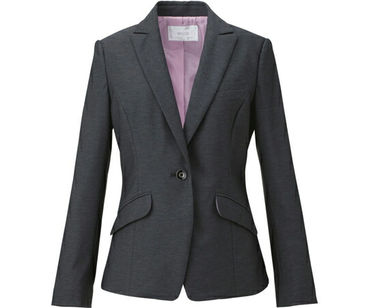 カーシーカシマ ENJOY ジャケット AIR FIT SUITS AIR KNIT WOOL チャコール 19号 EAJ586 販売単位：1枚