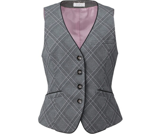 カーシーカシマ ENJOY より良い AIR FIT SUITS CHECK KNIT 薄墨色 19号 EAV587 売りわたすユニット：1枚