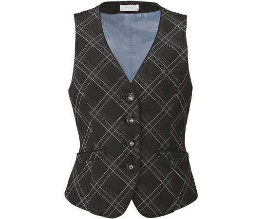 カーシーカシマ ENJOY より良い AIR FIT SUITS CHECK KNIT 黒いこと 17号 EAV587 売りわたすユニット：1枚
