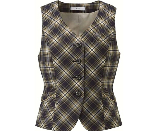 カーシーカシマ ENJOY 限りない CLAIRE CHECK ベージュ 17号 EAV722 売りわたすユニット：1枚