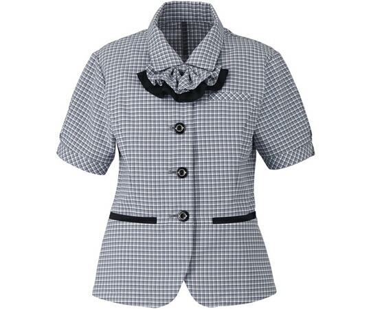 カーシーカシマ ENJOY オーバーブラウス MINI CROSS CHECK グレー 19号 ESA461 販売単位：1枚 26,006円