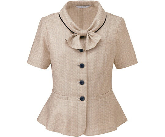 カーシーカシマ ENJOY 厚地の外套トップ PURETWEED ベージュ 17号 ESA704 売りわたすユニット：1枚