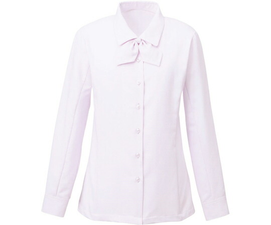 カーシーカシマ ENJOY 長袖リボンブラウス Softkarseystretch ピンク 19号 EWB386 販売単位：1枚