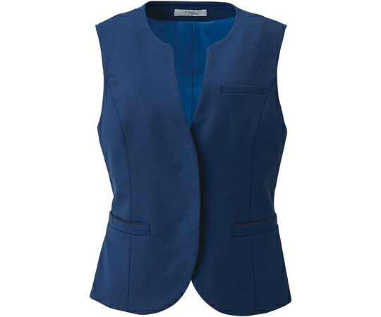 カーシーカシマ ENJOYNoir ベスト CROSS WOOL STRETCH ダークブルー 13号 NAV003 販売単位：1枚