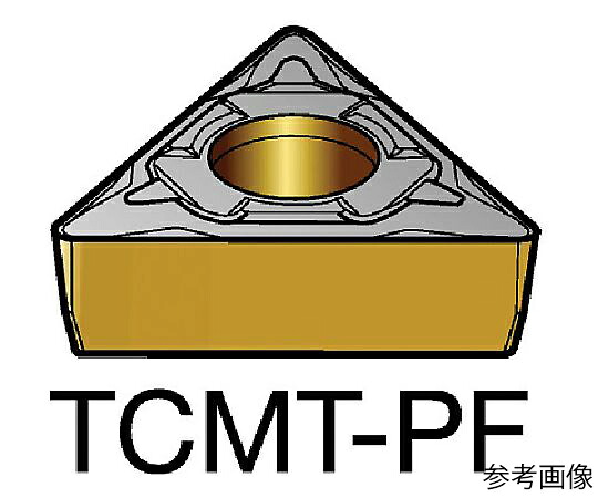 サンドビック コロターン107 旋削用ポジチップ（120） 5015 1セット（10個入） TCMT06T104PF 販売単位：1セット(10個入)