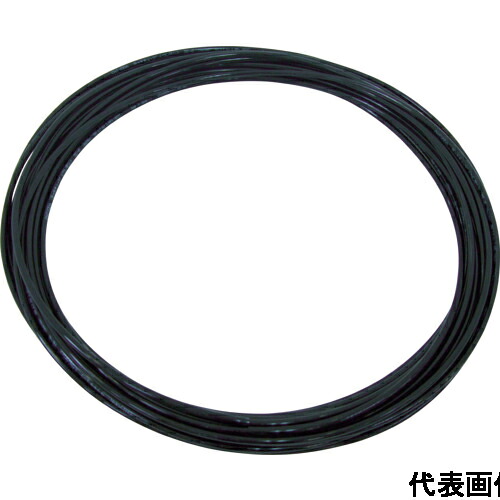 千代田通商 ポリウレタンチューブ TPタッチチューブ 外径12×内径8mm/全長20m 黒 TP-12-20 BK 販売単位：1巻