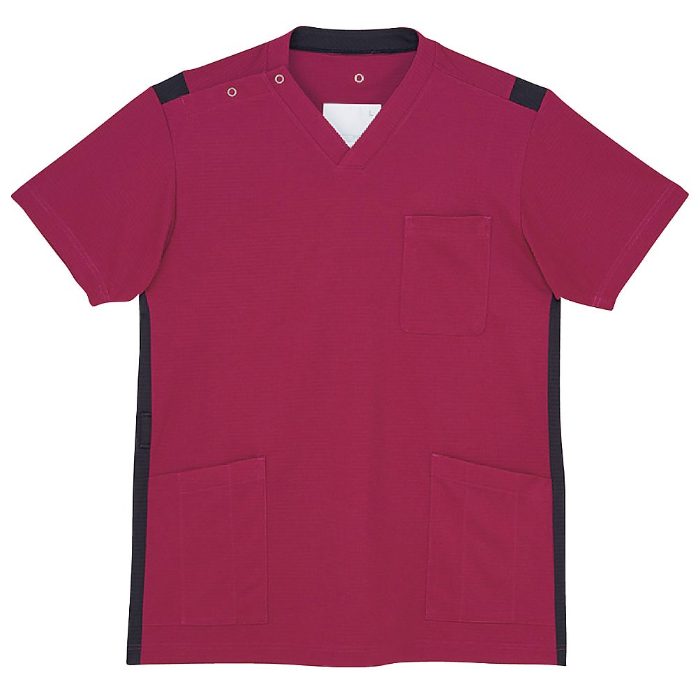 KIRAKU（トンボ） スクラブ バーガンディー SS（身丈66cm） CM305-15 SS 販売単位：1枚