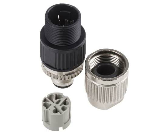 Harting 丸形コネクタ Harax M12シリーズ 接触コンタクト：オス 5極 オス 21032721505 販売単位：1個