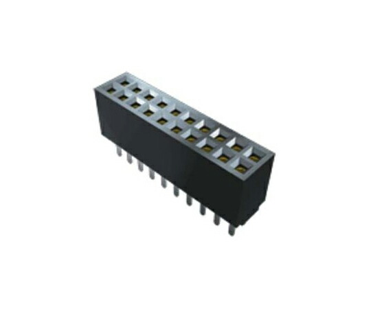 Samtec 基板接続用ソケット 14 極 1.27mm 2 列 表面実装 1セット（62個入） SFMC-107-02-S-D 販売単位：1セット(62個入)