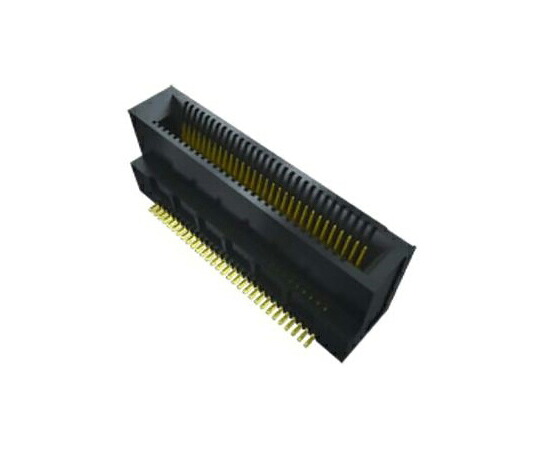 Samtec MEC6 0.635mmピッチ 1列 ライトアングル SMT メス カードエッジコネクタ 1セット（300個入） MEC6-110-02-L-D-RA1-TR 販売単位：1セット(300個入)