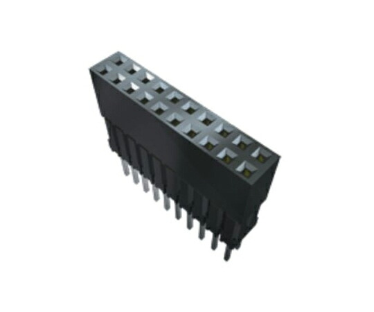 Samtec 基板接続用ソケット 16 極 2.54mm 2 列 スルーホール 1セット（27個入） ESQ-108-39-G-D 販売単位：1セット(27個入)