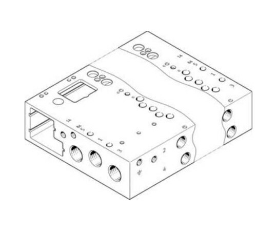 Festo マニホールドストリップ VABMシリーズ VABM-L1-14W-G14-5-GR 販売単位：1個