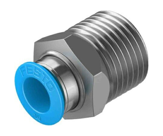 Festo ハーフユニオン形エア継手 チューブねじ込み QS-1/2-10-50 販売単位：1袋(50個入)