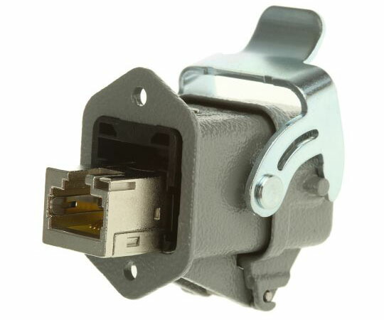 Harting RJ45 モジュラーコネクタ 8P極 Cat6 ストレート パネルマウント メス 09452151562 販売単位：1個 12,569円