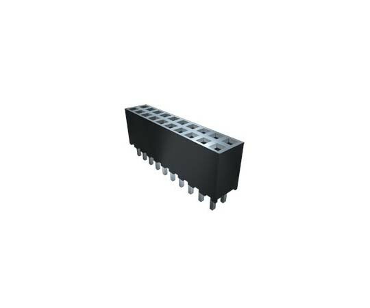 Samtec 基板接続用ソケット SQT シリーズ 2mm 12 極 1 列 垂直 表面実装 1セット（23個入） SQT-112-01-F-S 販売単位：1セット(23個入)