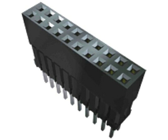 Samtec 基板接続用ソケット 5 極 2.54mm 1 列 スルーホール 1セット（43個入） ESQ-105-24-G-S 販売単位：1セット(43個入) 15,785円