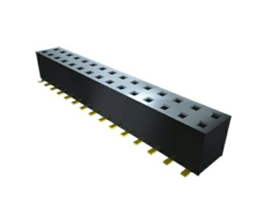 Samtec 基板接続用ソケット 8 極 2mm 2 列 表面実装 1セット（71個入） TLE-104-01-G-DV-A 販売単位：1セット(71個入)