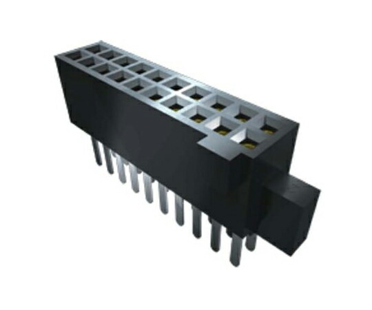 Samtec 基板接続用ソケット 14 極 1.27mm 2 列 表面実装 1セット（45個入） SFM-107-02-L-D-LC 販売単位：1セット(45個入)