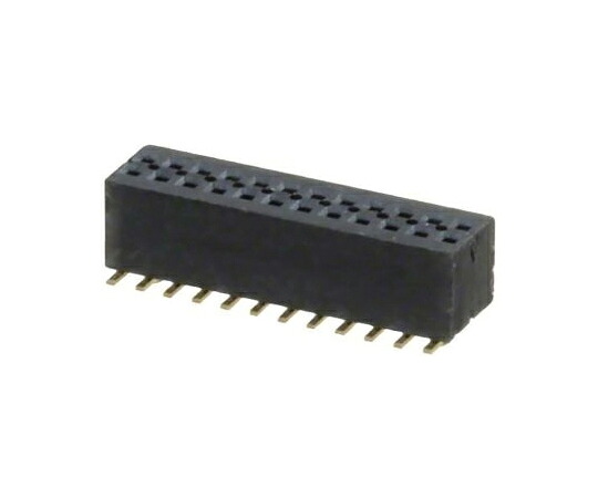 Samtec 基板接続用ソケット 24 極 1mm 2 列 スルーホール 1セット（47個入） MLE-112-01-G-DV-A 販売単位：1セット(47個入) 34,808円