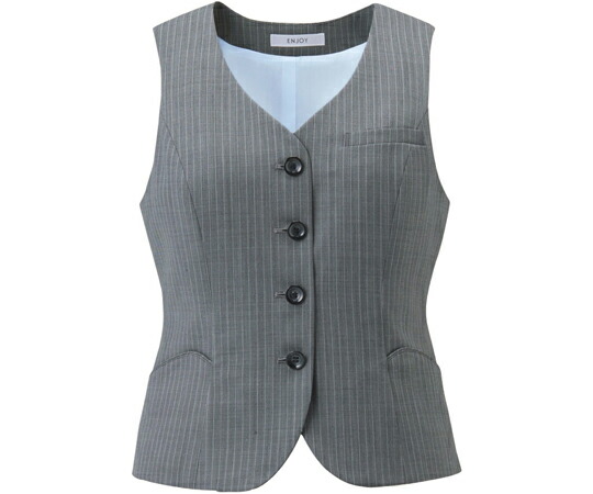カーシーカシマ ENJOY ベスト HIGH STRETCH WOOL グレー 19号 EAV712 販売単位：1枚