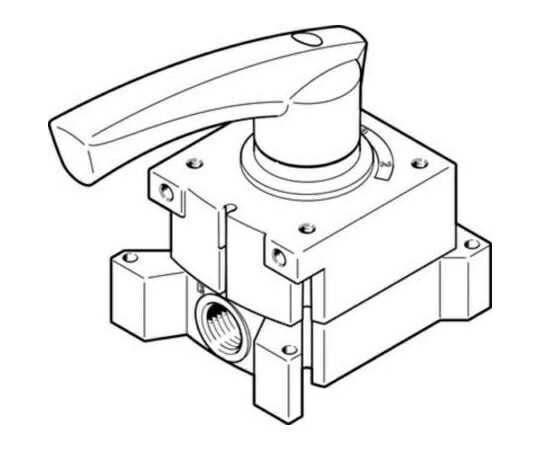 Festo 手動バルブ G 1/2 VHER-H-B43E-G12 販売単位：1個