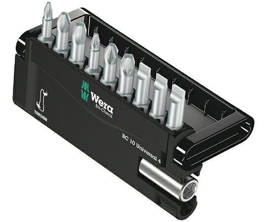 Wera ビットチェック ビットセット 10点 #4 056159 販売単位：1セット(10点入)
