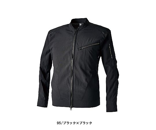 TS DESIGN TS4Dナイロンドッツライダーワークジャケット 黒いこと×黒いこと 6L 84506 売りわたすユニット：1着