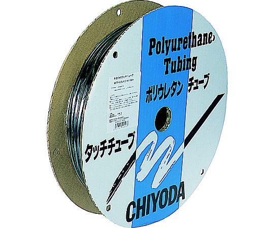 千代田営利主義 ポリウレタン熱電子管 メガタッチチューブ 外径6粍/全長100m 黒 MTP-6-100 BK 売りわたすユニット：1巻