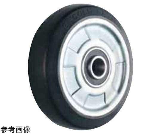 東正車輌 ゴールドキャスター Wシリーズ用 中荷重用車輪 250mm 導電ゴム ベアリング入 W-250RBE 販売単位：1個