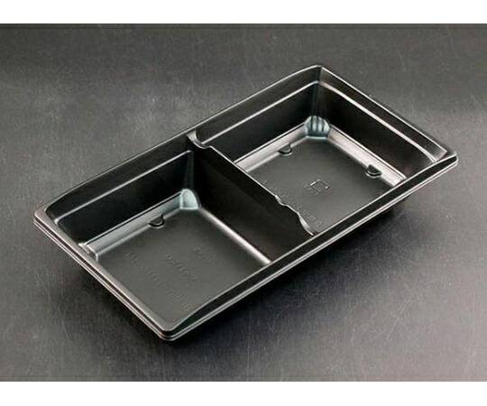 木鼠容器に並べる 饗庵 3 中皿4 黒 1容れもの（50個×18書き割り入） RHHL351 売りわたすユニット：1容れもの(50個×18書き割り入)