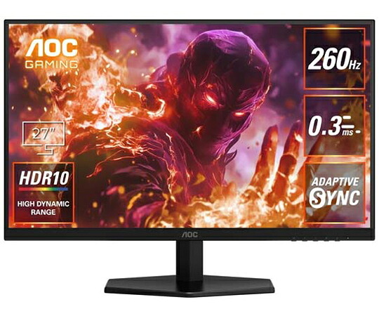 AOC ゲーミング液晶見せびらかす 27型/2560×1440/260サイクル Q27G42ZE/11 売りわたすユニット：1台